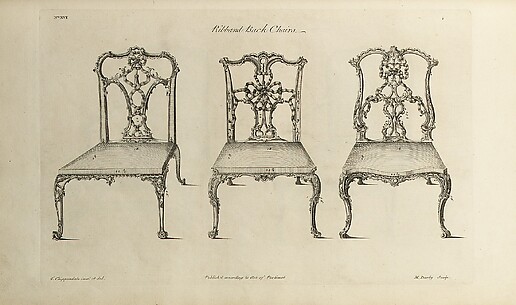 The Gentleman and Cabinet-maker's Director:  Being a Large Collection of . . . Designs of Household Furniture in the Gothic, Chinese and Modern Taste . . .